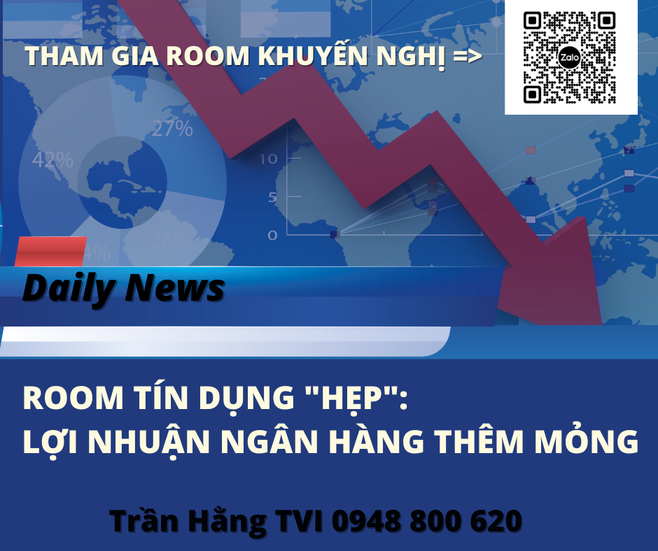 Room tín dụng “hẹp”: lợi nhuận ngân hàng thêm mỏng