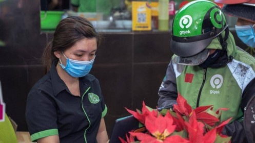 Doanh số quán ăn trực tuyến trên Gojek tăng gấp ba nửa đầu năm