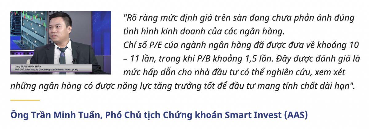 Định giá trên sàn chưa phản ánh đúng tình hình các ngân hàng?