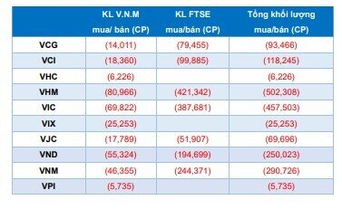 Yuanta: VNM ETF thêm HAG, SHB và BVH lọt rổ FTSE ETF trong kỳ cơ cấu quý III