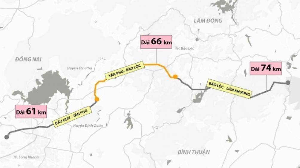 Hơn 8.300 tỷ đồng đầu tư cao tốc Dầu Giây - Tân Phú