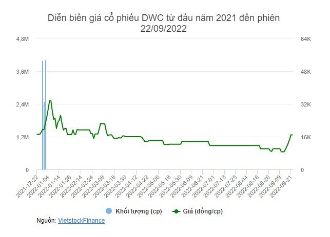 DWC tăng trần 5 phiên liên tiếp là không đúng giá trị thực?