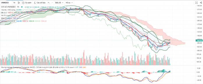 VNINDEX chạm cản 1070-1080 - Hàng bắt đáy về đã nên chốt lời hết hay chưa