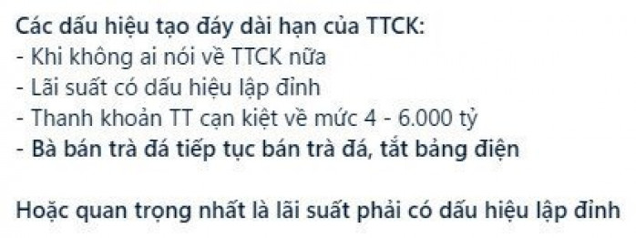 Các dấu hiệu để thị trường tạo đáy- Tạo vùng đảo chiều