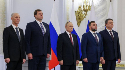 Tổng thống Putin ký thỏa thuận sáp nhập 4 vùng lãnh thổ mới vào Nga