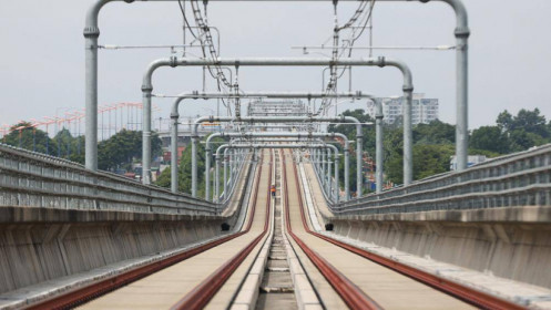 Metro số 1 sắp chạy thử hơn 8 km trên cao
