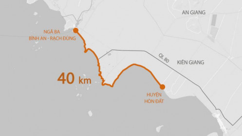 Khởi công đường gần 1.500 tỷ đồng dọc biển Kiên Giang