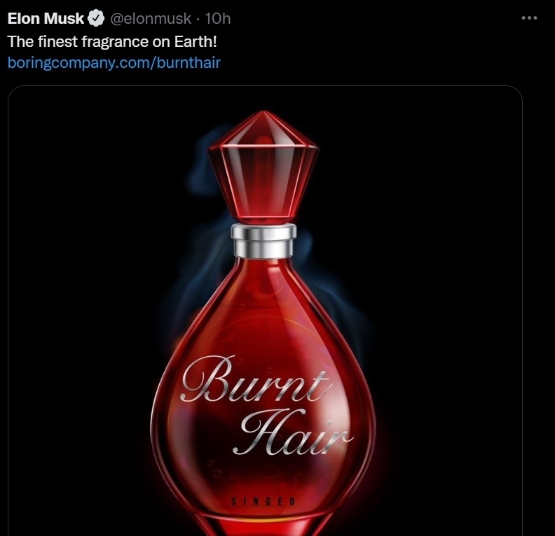 Elon Musk bán nước hoa