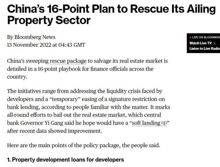 Bắc Kinh đã tung ra gói hỗ trợ chính sách toàn diện với thị trường bất động sản của Trung Quốc