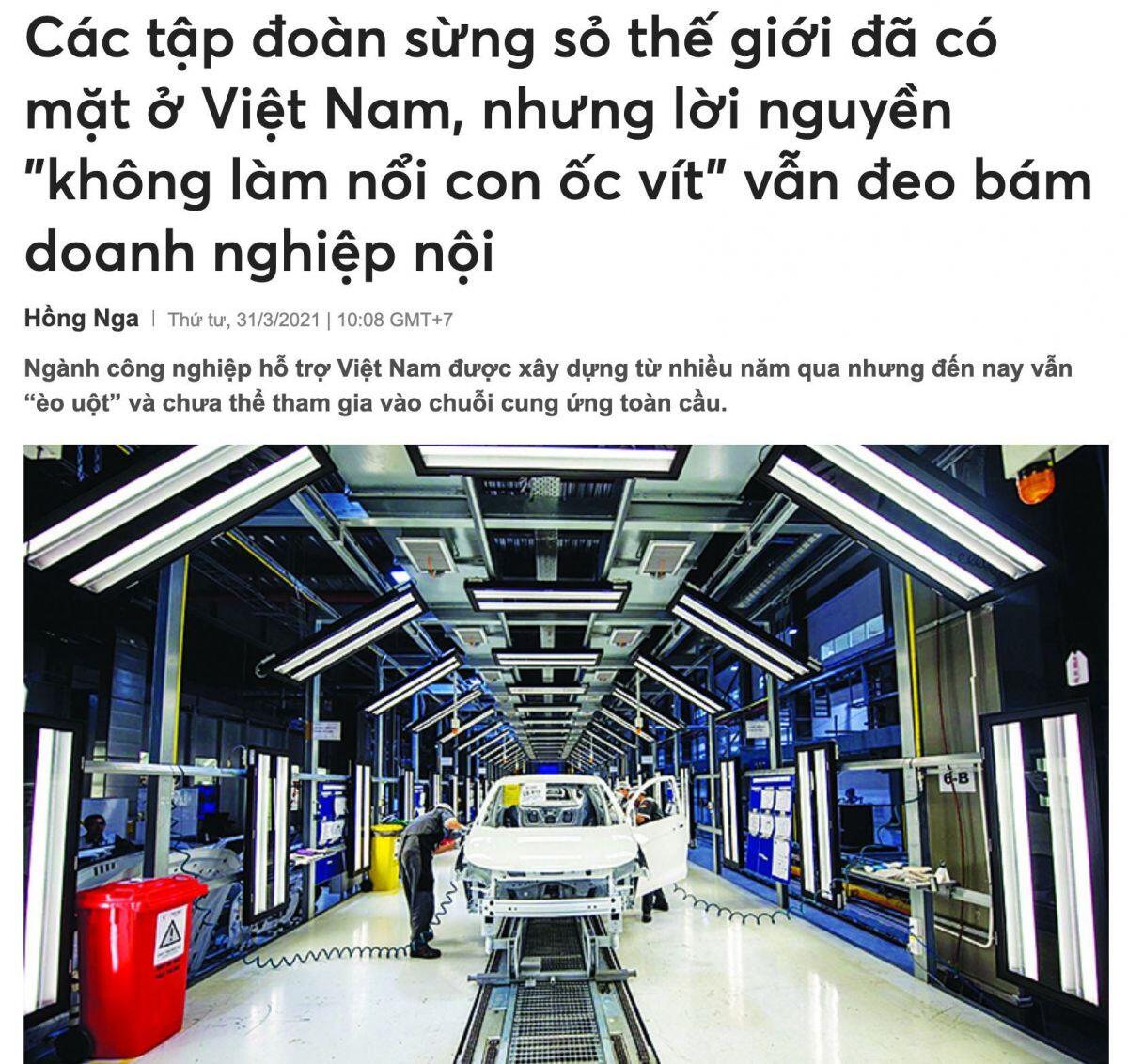 Làm ốc vít hay làm xe điện?