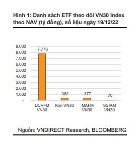 VNDirect: Các quỹ ETF mua ròng gần 13.000 tỷ đồng cổ phiếu trong Q4/2022
