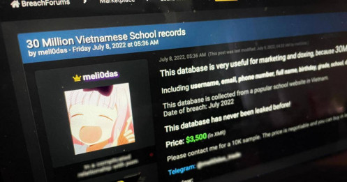 Dữ liệu người Việt lan tràn trên Dark Web