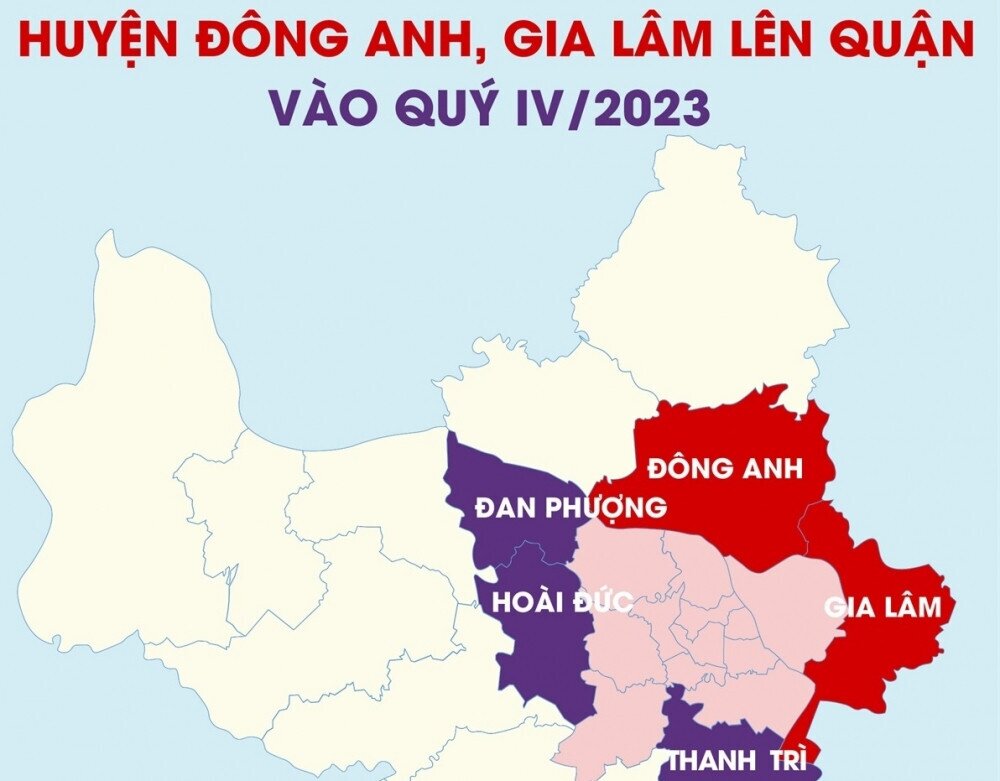 Hà Nội sẽ có thêm 2 quận mới trong năm 2023?