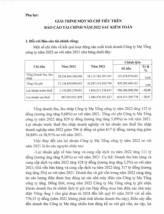 Sau kiểm toán, PV Power có thêm 230 tỷ LNST