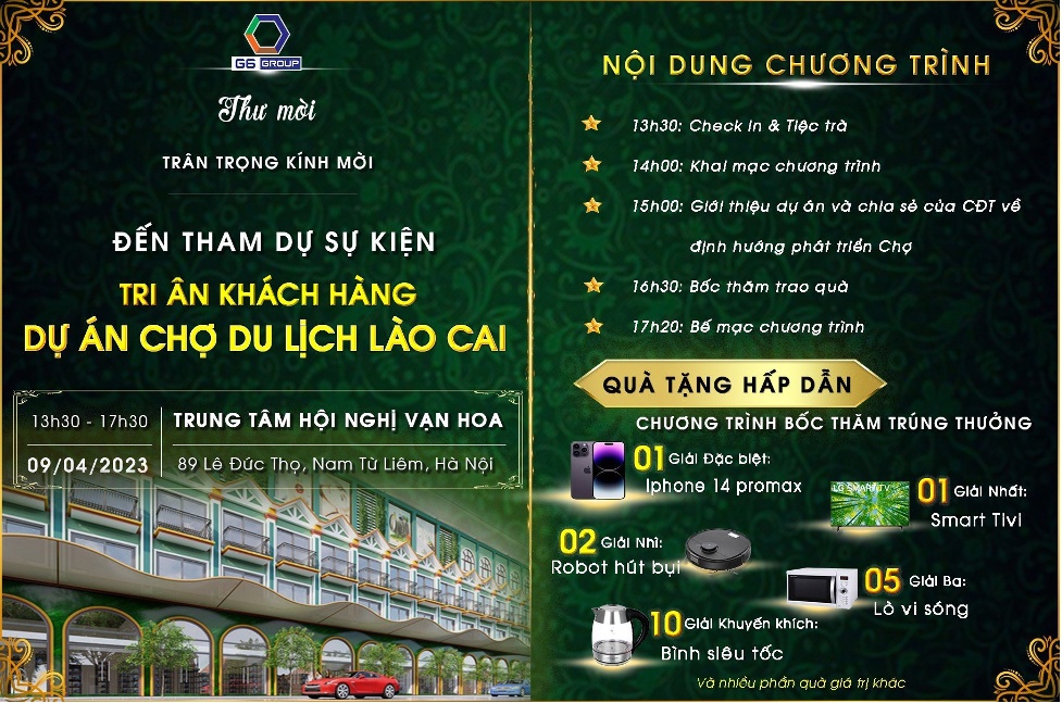 Đại sự kiện tri ân khách hàng - Dự án Chợ du lịch Lào Cai
