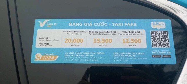 Dự kiến bảng giá cước xe taxi điện VinFast?