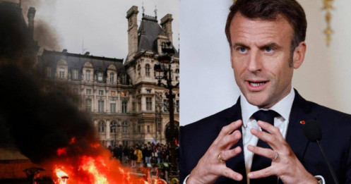 Tổng thống Pháp ký ban hành luật cải cách hưu trí, biểu tình bùng lên