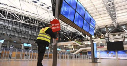 Đức: Sân bay trở thành “sân khấu” cho đình công, 700 chuyến bay bị hủy