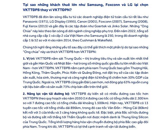Tại sao các "đại bàng" như Samsung, Foxconn, LG chọn phía Bắc làm “cứ điểm”?