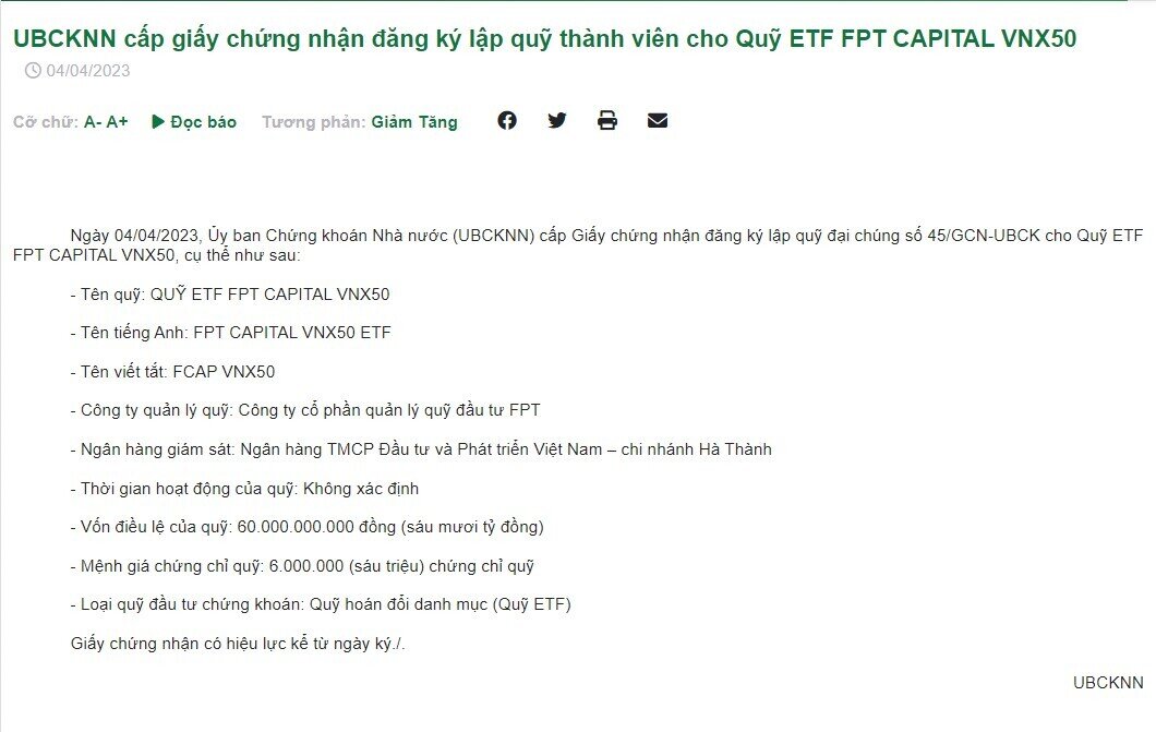 TTCK Việt đón thêm quỹ mới rót vốn vào cổ phiếu rổ VNX50