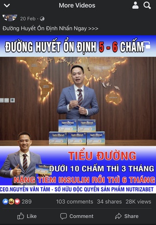 Cận cảnh màn quảng cáo "thổi phồng" sản phẩm NutriZabet của CEO Nguyễn Văn Tâm