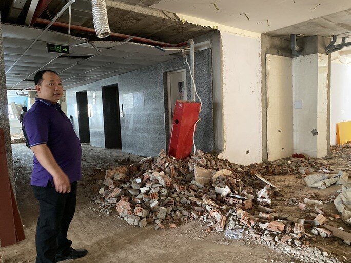 Hình ảnh tháo dỡ 78 căn hộ chung cư Mường Thanh ở Đà Nẵng