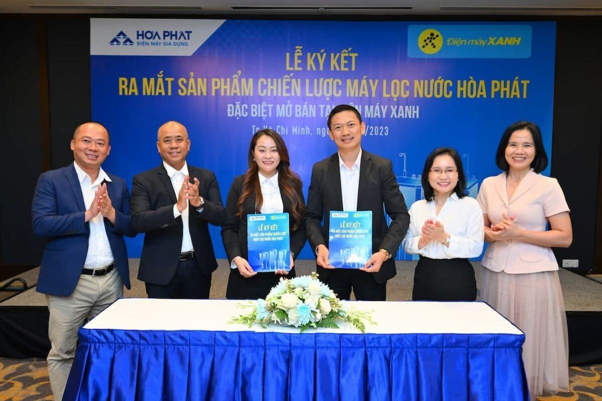 Hòa Phát 'bắt tay' Điện máy Xanh phân phối máy lọc nước