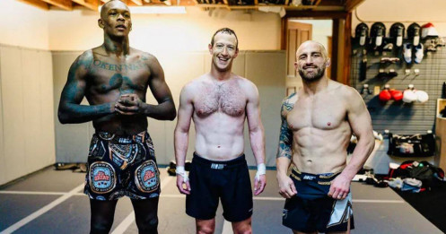 Mark Zuckerberg khoe vóc dáng nuột nà sau buổi tập cùng 2 võ sĩ MMA đình đám