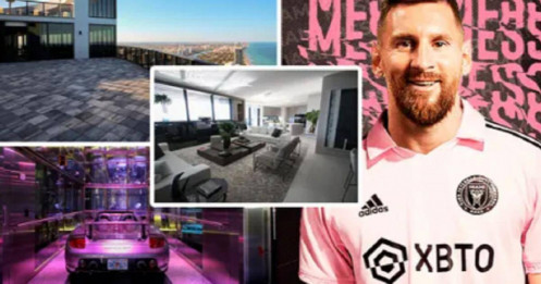 Khám phá căn hộ 212 tỷ của Messi ở Mỹ: Có cả thang máy dành cho ô tô