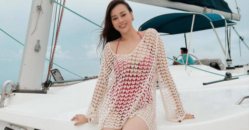 Phương Oanh không còn thích diện hở khi đi biển sau khi làm vợ Shark Bình?