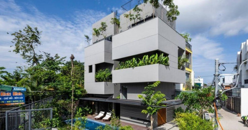 Biệt thự nằm ở vùng ngoại ô thành phố Nha Trang, kiến trúc xanh độc đáo