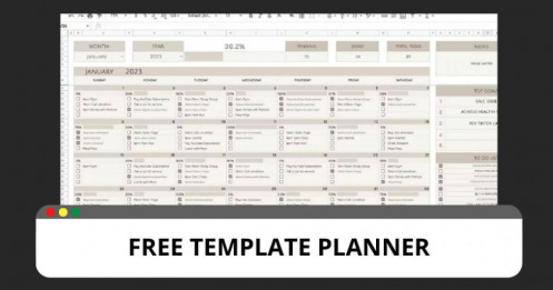 [FREE TEMPLATE] Planner lịch năm quản lý thời gian