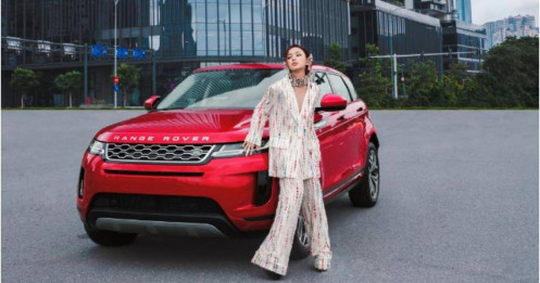 Bộ ảnh cá tính của fashionista Châu Bùi bên cạnh xe Range Rover Evoque