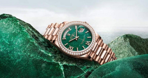 Rolex cập nhập dòng đồng hồ Day-Date 36 với mặt số đá bán quý
