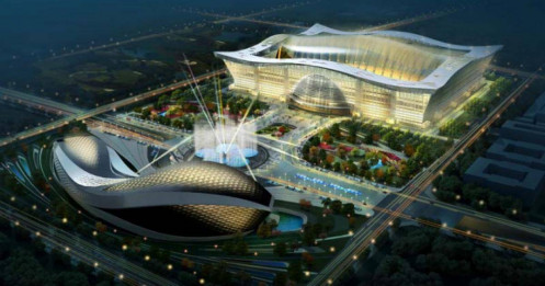 Tòa nhà siêu lớn ở Trung Quốc: To bằng 2 sân bay, bãi biển riêng dài 400 m