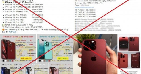 Cảnh giác khi đặt cọc mua điện thoại iPhone 15