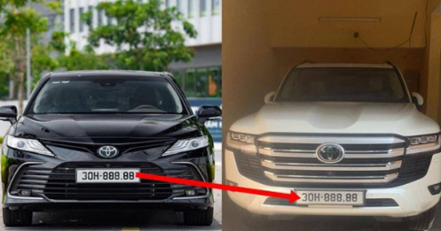 Toyota Camry 'lột biển ngũ quý 8' gắn lên Land Cruiser chủ tịch ở Hà Nội