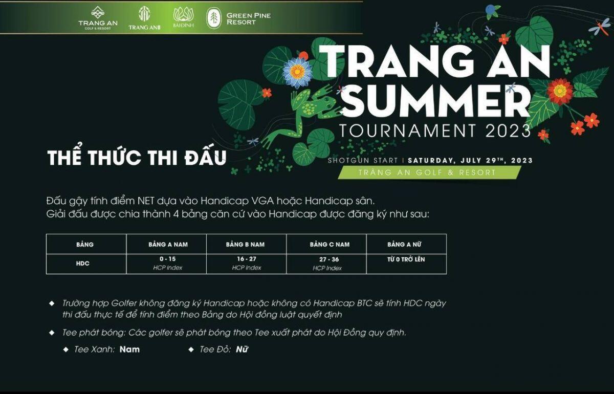 Sắp khởi tranh Giải đấu Golf “Trang An Summer Tournament 2023”
