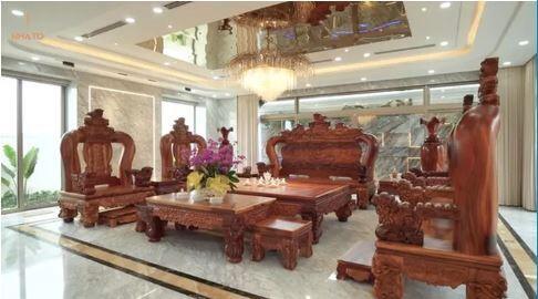 Bên trong siêu biệt thự toàn bằng gỗ quý của đại gia Đà Nẵng