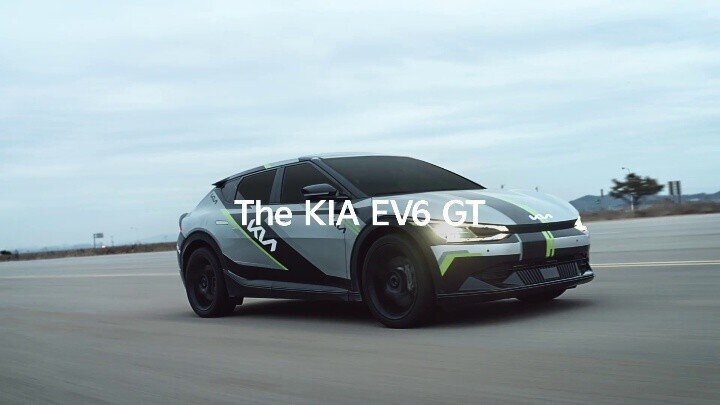 Kia hé lộ phiên bản xe điện mới màu xanh lá cây tương tự EV6 GT