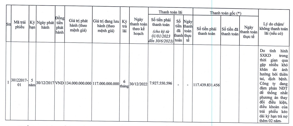 Đức Long Gia Lai chậm trả lãi lô trái phiếu 134 tỷ đồng