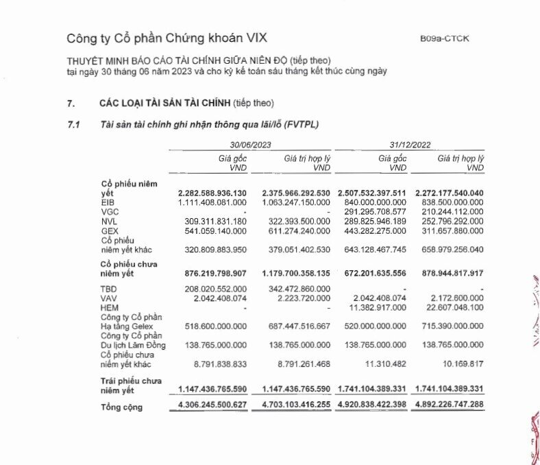 VIX và MHC đã đầu tư hơn 1.400 tỷ đồng vào EIB trong nửa đầu năm 2023?