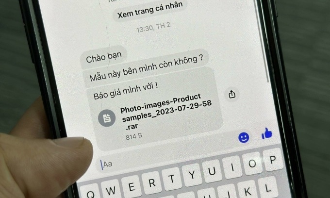 Chiêu chiếm tài khoản bằng gửi file 'báo giá'