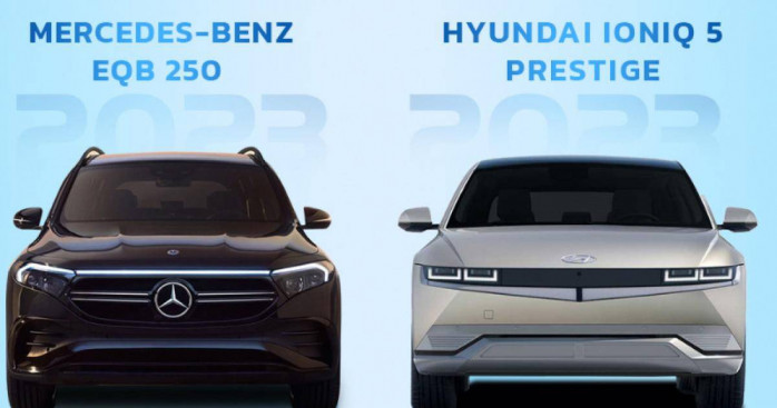 Ch??nh gi?? h??n 800 tri???u, SUV ??i???n Mercedes EQB c?? g?? kh??c Hyundai Ioniq 5?