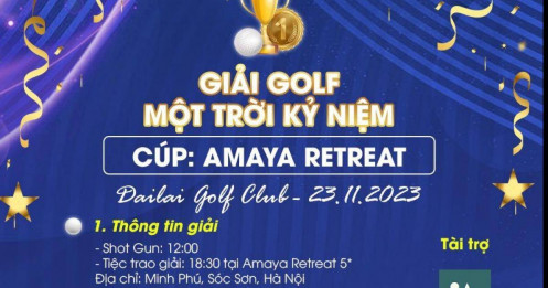 Giải Golf "Một Trời Kỷ Niệm" tranh Cup Amaya Retreat 2023 sắp khởi tranh