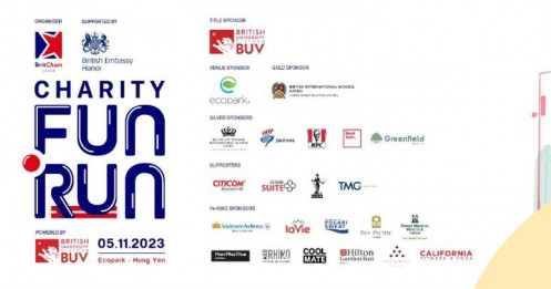 BritCham đồng hành cùng trường Đại học Anh Quốc (BUV) tổ chức giải chạy gây quỹ từ thiện Fun Run 2023