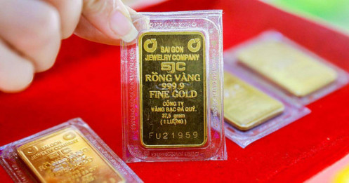 Giá vàng miếng giảm hơn nửa triệu đồng một lượng