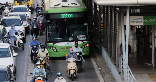 Đề xuất làm đường sắt thay buýt nhanh BRT trên đường Lê Văn Lương