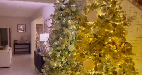 Phong cách trang trí nhà đón Noel của Phạm Hương ngày càng 'lên tay': 6 cây thông thể hiện đẳng cấp người giầu
