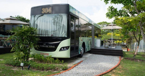 Singapore khai trương khách sạn cao cấp làm từ xe bus cũ